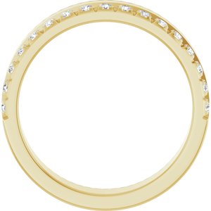 14K Yellow 1/3 CTW Natural Diamond Anniversary Band