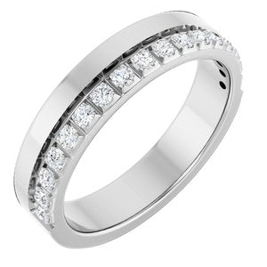 14K White 1/3 CTW Natural Diamond Anniversary Band
