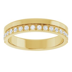 14K Yellow 1/3 CTW Natural Diamond Anniversary Band
