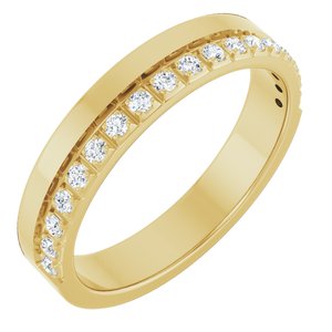 14K Yellow 1/3 CTW Natural Diamond Anniversary Band