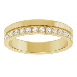 14K Yellow 1/3 CTW Natural Diamond Anniversary Band
