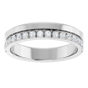 14K White 1/3 CTW Natural Diamond Anniversary Band
