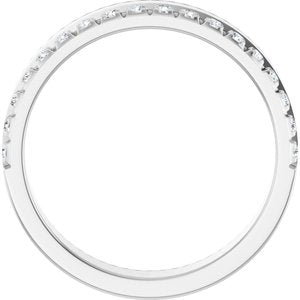 14K White 1/3 CTW Natural Diamond Anniversary Band