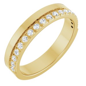 14K Yellow 1/3 CTW Natural Diamond Anniversary Band