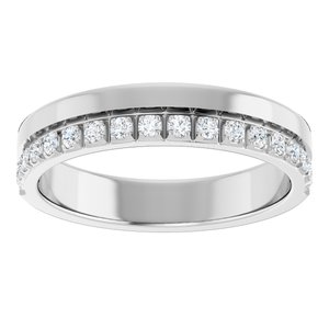 14K White 1/3 CTW Natural Diamond Anniversary Band