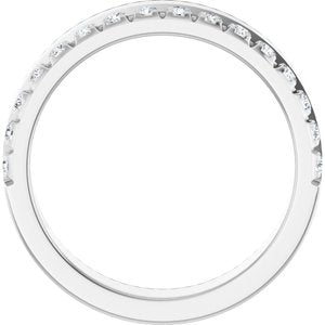 14K White 1/3 CTW Natural Diamond Anniversary Band
