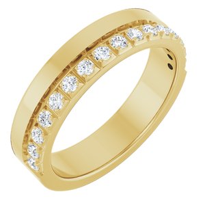 14K Yellow 1/3 CTW Natural Diamond Anniversary Band