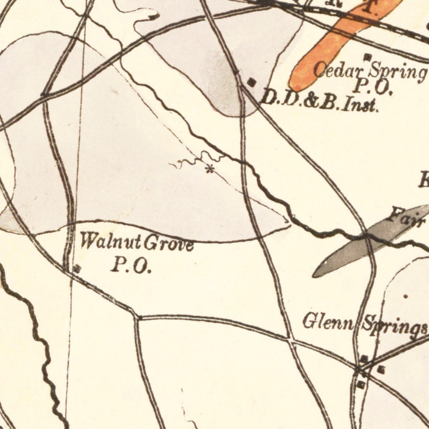 Vintage Map of Spartanburg County, South Carolina 1880