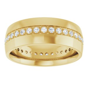 14K Yellow 1/2 CTW Lab-Grown Diamond Band
