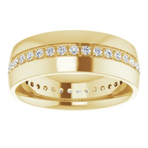 14K Yellow 1/2 CTW Lab-Grown Diamond Band