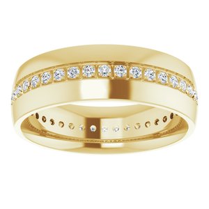 14K Yellow 1/2 CTW Lab-Grown Diamond Band