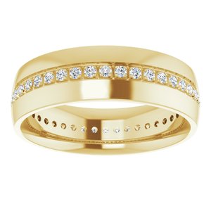 14K Yellow 1/2 CTW Lab-Grown Diamond Band
