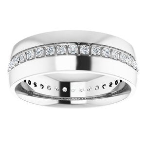 14K White 1/2 CTW Lab-Grown Diamond Band
