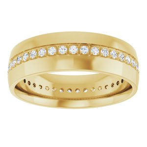 14K Yellow 1/2 CTW Lab-Grown Diamond Band