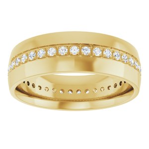 14K Yellow 1/2 CTW Lab-Grown Diamond Band
