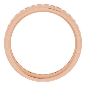 14K Rose 1/2 CTW Lab-Grown Diamond Band