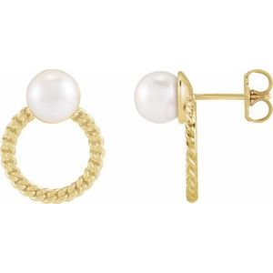 Pearl & Chain Earrings