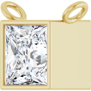14K Yellow 1/2 CTW Natural Diamond Necklace Center