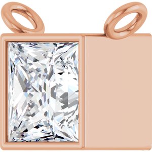 14K Rose 1/2 CTW Natural Diamond Necklace Center