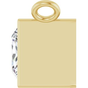 14K Yellow 1/2 CTW Lab-Grown Diamond Necklace Center