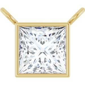 14K Yellow 1/2 CTW Lab-Grown Diamond Necklace Center