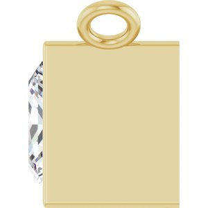 14K Yellow 3/4 CTW Lab-Grown Diamond Necklace Center