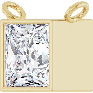 14K Yellow 3/4 CTW Lab-Grown Diamond Necklace Center
