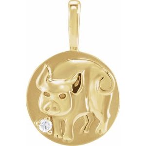 Accented Chinese Zodiac Pendant