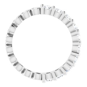 Platinum 1 1/3 CTW Natural Diamond Reversible Eternity Band Size 6