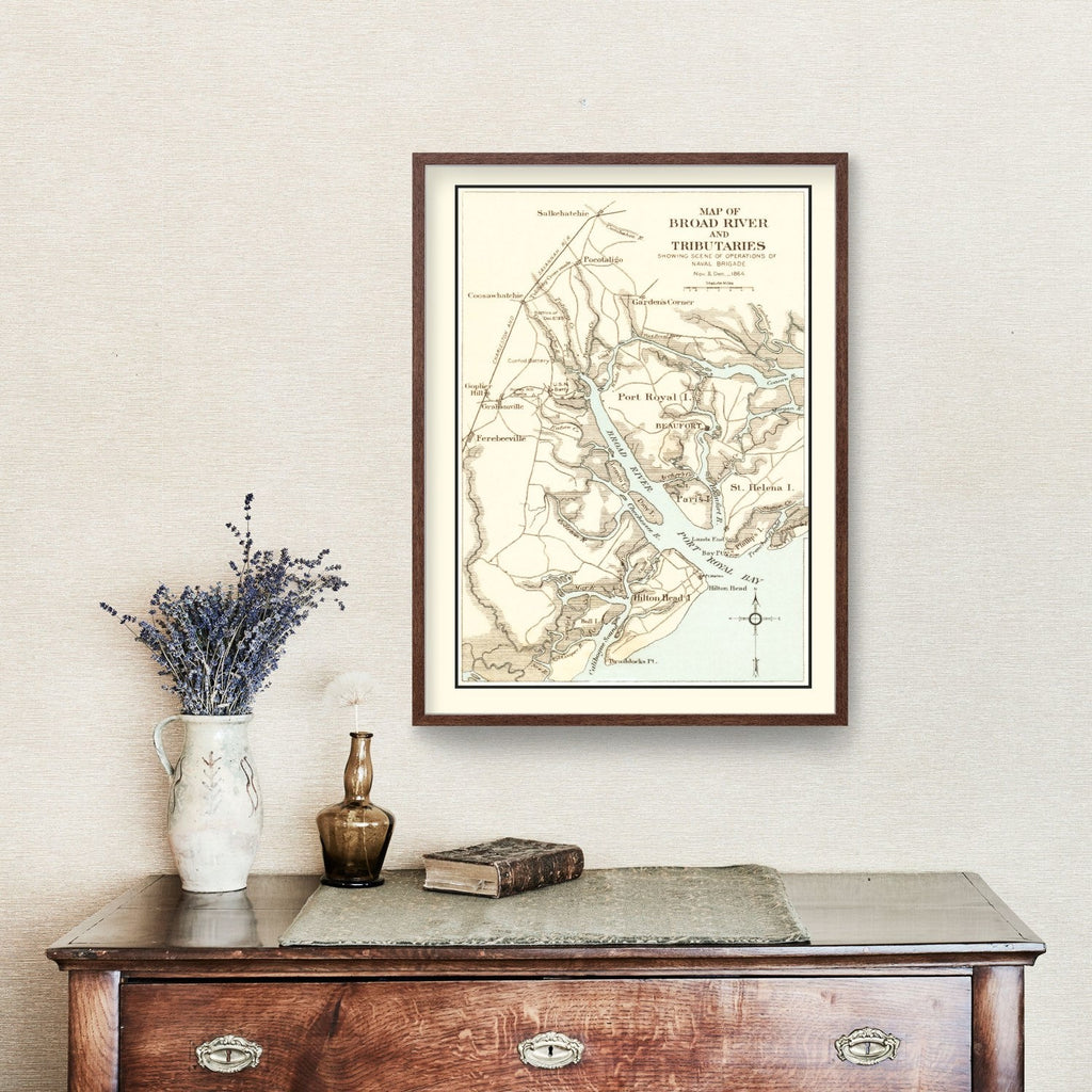 Vintage Map of Broad River, SC 1903