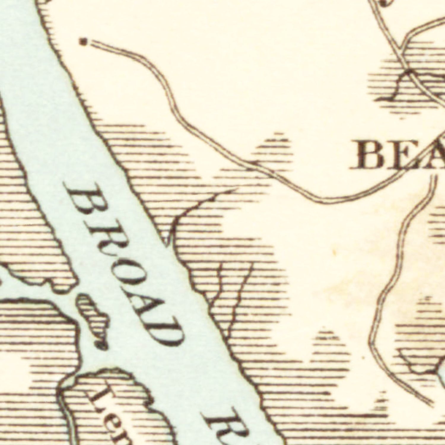 Vintage Map of Broad River, SC 1903
