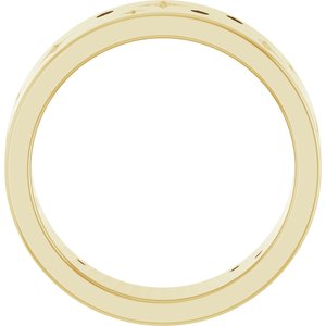14K Yellow 1/8 CTW Natural Diamond Star Band Size 7