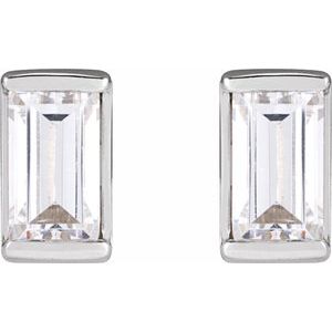 Platinum 1/5 CTW Natural Diamond Stud Earrings – image 2