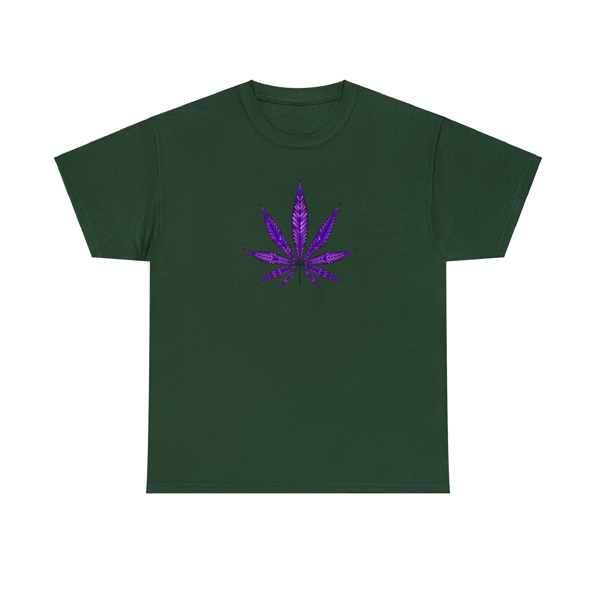 Purple Cannabis Leaf Tee