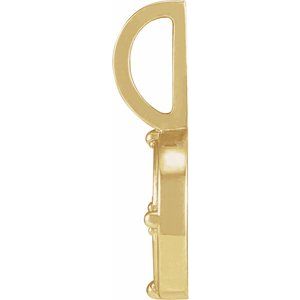 14K Yellow Gold .015 CT Natural Diamond Fire Element Charm/Pendant – image 3