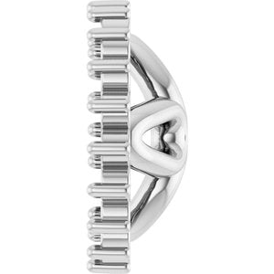 Sterling Silver 6 mm ID Earring Jacket Mounting – image 6