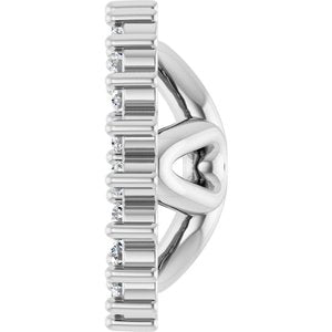 Sterling Silver 6 mm ID Earring Jacket Mounting – image 5