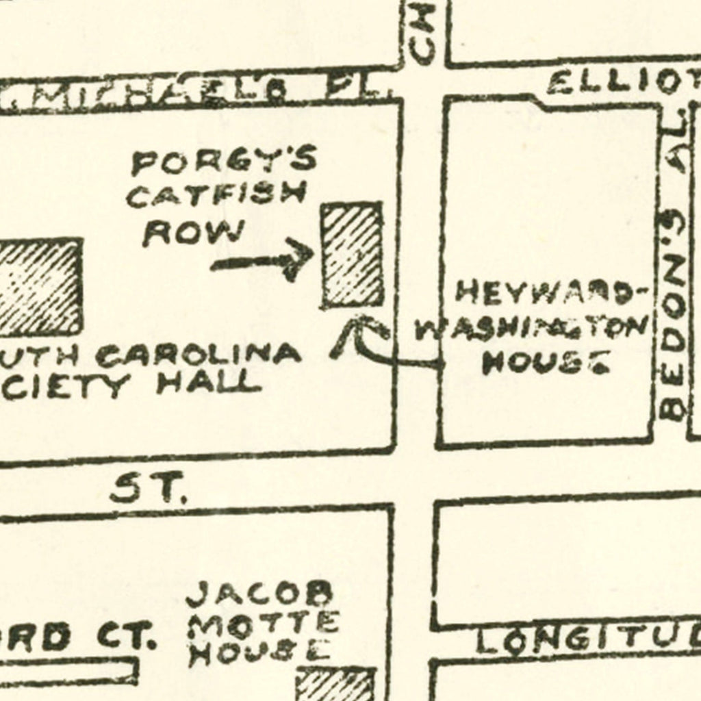Vintage Map of Charleston, South Carolina 1946