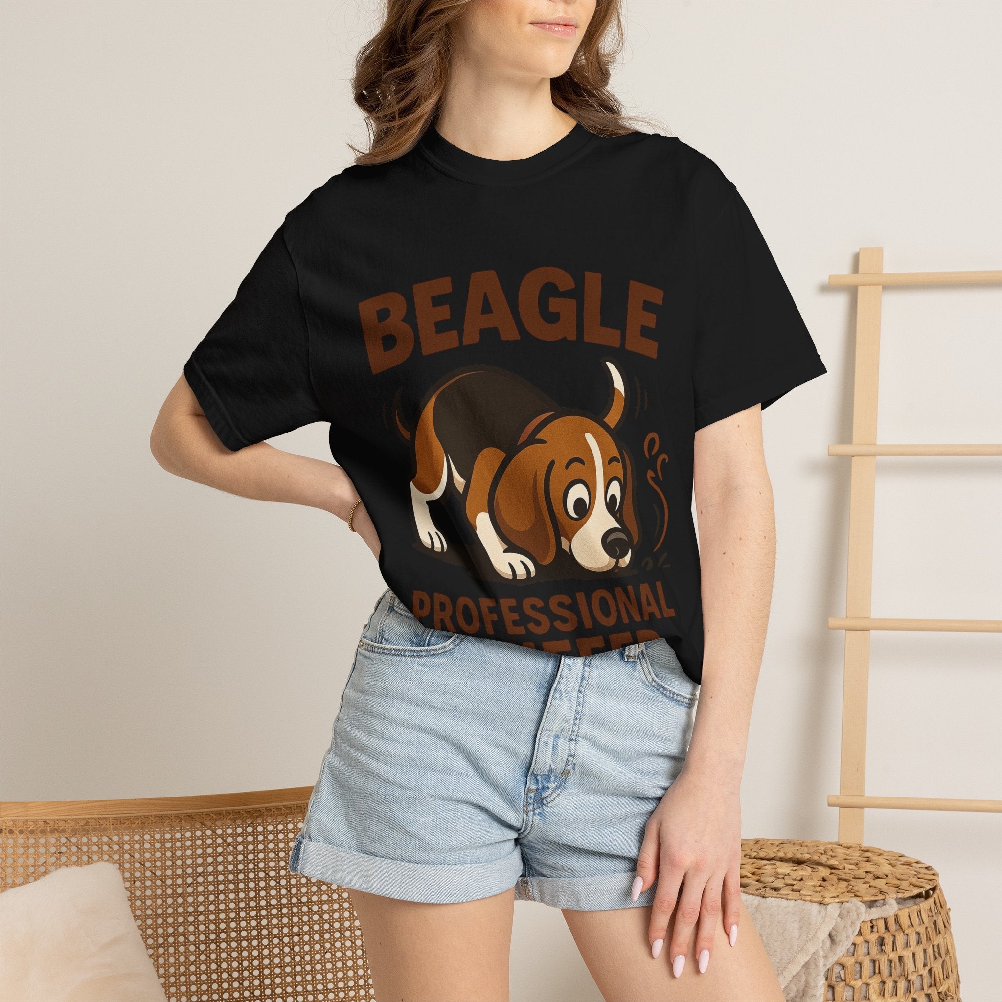 Beagle Professional Sniffer T-Shirt - Cute Cartoon Dog Tee for Beagle Lovers