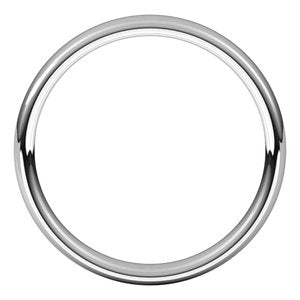 Platinum 3.5 mm Comfort-Fit European-Style Band Size 10.5
