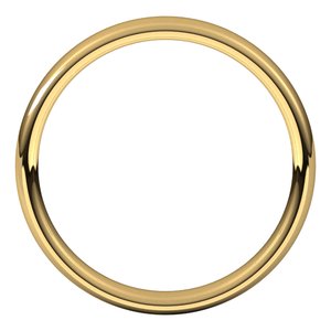 18K Yellow 3.5 mm Comfort-Fit European-Style Band Size 8