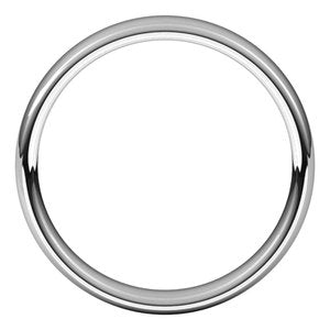 Sterling Silver 4.5 mm Comfort-Fit European-Style Band Size 6.5