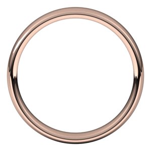 18K Rose 4.5 mm Comfort-Fit European-Style Band Size 14