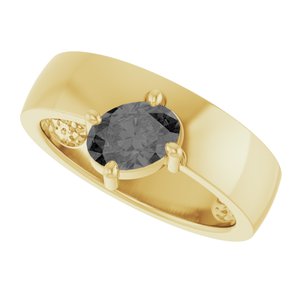 Asymmetric Solitaire Ring