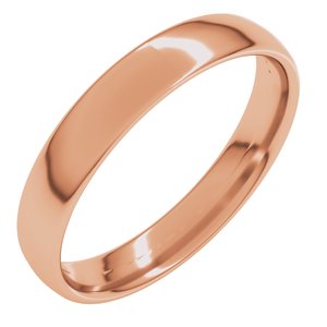 10K Rose 4 mm Lightweight Comfort-Fit European-Style Band Size 5.5