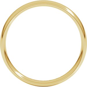 10K Yellow 4 mm Lightweight Comfort-Fit European-Style Band Size 17