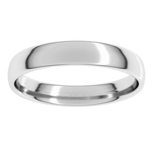 Continuum Sterling Silver 4 mm Lightweight Comfort-Fit European-Style Band Size 19