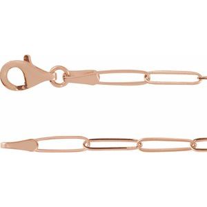 14K Rose Gold Accented  Heart 7" Bracelet Mounting – image 4