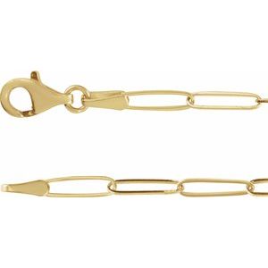 14K Yellow Gold Accented  Heart 7" Bracelet Mounting – image 4