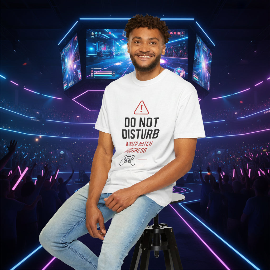 Do Not Disturb Gamer T-Shirt "Ranked Match In Progress" Gaming Tee